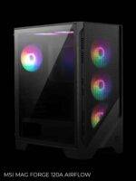 Black computer case with RGB