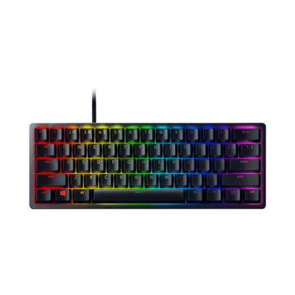Razer | Huntsman Mini 60% | Spēļu tastatūra | Vadu | Opto-Mechanical | RGB LED apgaismojums | NORD