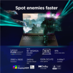 Lenovo Legion Pro 5 16IAX10 | Eclipse Black | 16 collas | OLED | WQXGA | 2560 x 1600 pikseļi | Spīdīgs | Intel Core Ultra 7 | 255HX | 32 (2x16) GB | SO-DIMM DDR5 | SSD ietilpība 1000 GB | NVIDIA GeForce RTX 5070 | GDDR7 | 8 GB | Windows 11 Home | 802.11be | Bluetooth versija 5.4 | Tastatūras valoda Ziemeļvalstu | Tastatūra ar apgaismojumu | Garantija 24 mēneši | Akumulatora garantija 12 mēneši